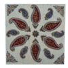 Perzisch Tafelkleed Kalamkari - Handgemaakte Blokdruk uit Isfahan - Paisley Crème
