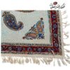 Perzisch Tafelkleed Kalamkari - Handgemaakte Blokdruk uit Isfahan - Paisley Crème