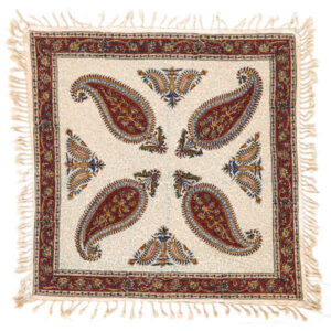 Perzisch Tafelkleed Kalamkari – Handgemaakte Blokdruk Isfahan – Paisley Design