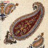 Perzisch Tafelkleed Kalamkari - Handgemaakte Blokdruk Isfahan - Paisley Design