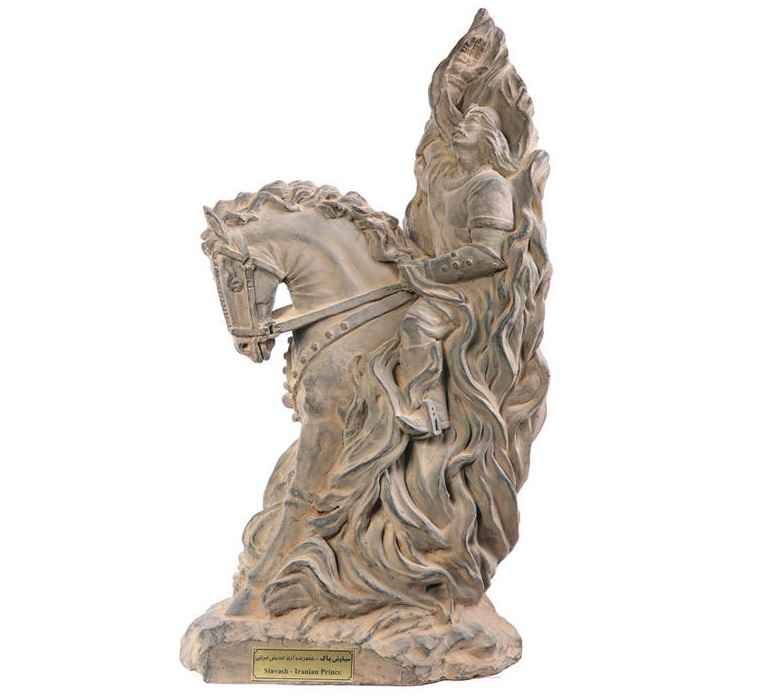 Seyavash Sculptuur – Legendarische Iraanse Prins Beeldje
