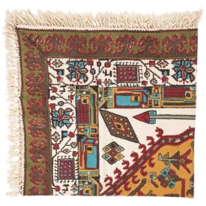 Perzisch Tafelkleed Kalamkari – Handgemaakte Blokdruk Isfahan – Geometrisch