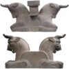Historische Persepolis Kolomhoofden: Leeuw, Adelaar & Koe Figuur