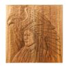 Houten gesneden backgammonbord, luxe & handgemaakt met Indiaan en adelaar