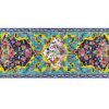 Perzische Fluwelen Tafelloper Homa R-138 - Turkoois Elegance