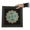 Ingelijste islamitische kalligrafie marqueterie houtinleg kunst Chahar Gol