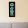 Wandklok in islamitische stijl met houtinleg Wa In Yakad vers patroon