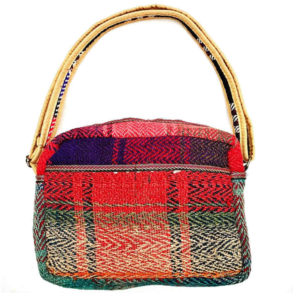 Kilim crossbodytas – traditionele Perzische Jajim donkerrood
