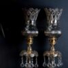 Geëmailleerde Perzische kristallen kroonluchterlamp, traditioneel tulpvormig