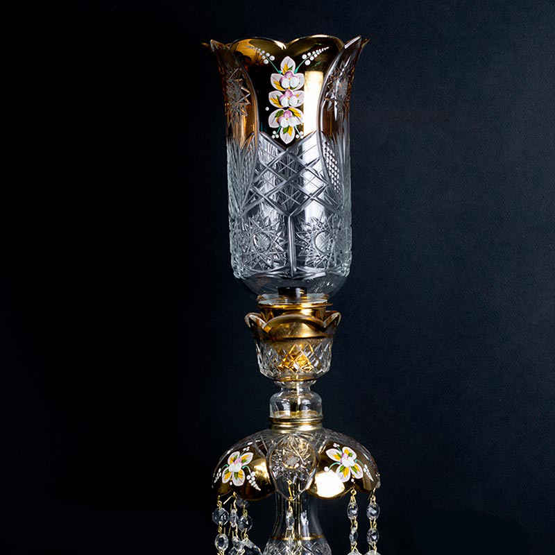 Perzische kristallen kroonluchterlamp, traditioneel tulpvormig