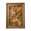 Handgeknoopte Perzische Wandtapijt uit Tabriz met Afbeelding van Booyeh Bahar Miniatuur