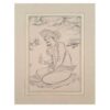 Set van 5 Originele Safavidische Schilderijen – Aquarel & Gouache op Karton