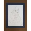 Origineel Perzisch miniatuurkunst schilderij: aquarel – Dans in de wind