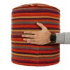 Authentieke Ottomaanse kilim poef, handgemaakt, oorsprong Iran