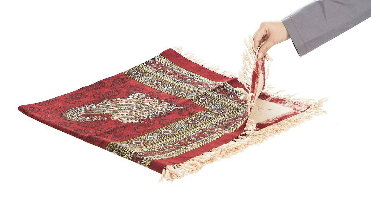 Perzisch Tafelkleed Isfahan Kalamkari — Handgemaakte Blokdruk Katoen — Model 48