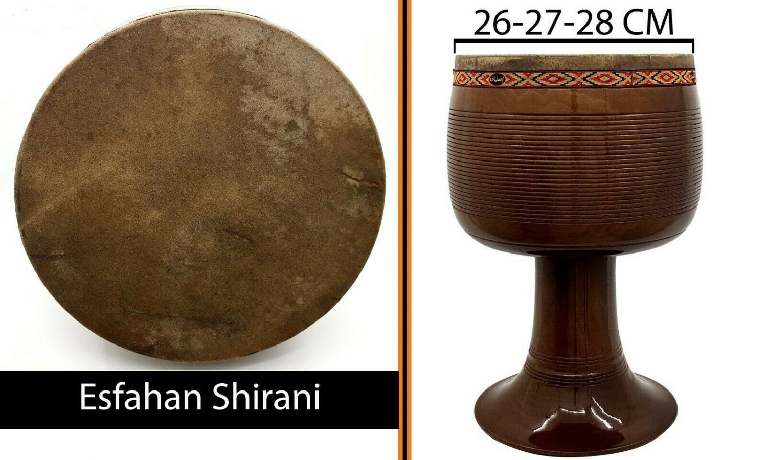 Perzische tombak-drum – Shirani, 1-stempelmodel