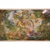 Handgeknoopt Perzisch wandtapijt uit Tabriz met miniatuur ‘Dayereh Hasti’