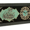 Traditionele islamitische wandklok met houten inleg en Ayat al-Kursi