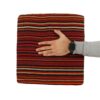 Authentieke Ottomaanse kilim poef van Iraanse oorsprong – Handgemaakt