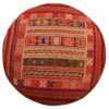 Authentieke Ottomaanse kilim poef van Iraanse oorsprong – Handgemaakt G2