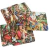 Iraanse Miniatuur Onderzetters – Vierkante Artistieke Houten Set