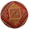 Authentieke Ottomaanse kilim poef, handgemaakt, oorsprong Iran
