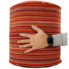Authentieke Ottomaanse kilim poef van Iraanse oorsprong – Handgemaakt G2