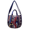 Bohemien suède crossbodytas met Perzisch geïnspireerd patroon