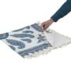 Perzisch Tafelkleed Isfahan Kalamkari — Handgemaakte Blokdruk Katoen — Model Atrian Paisley