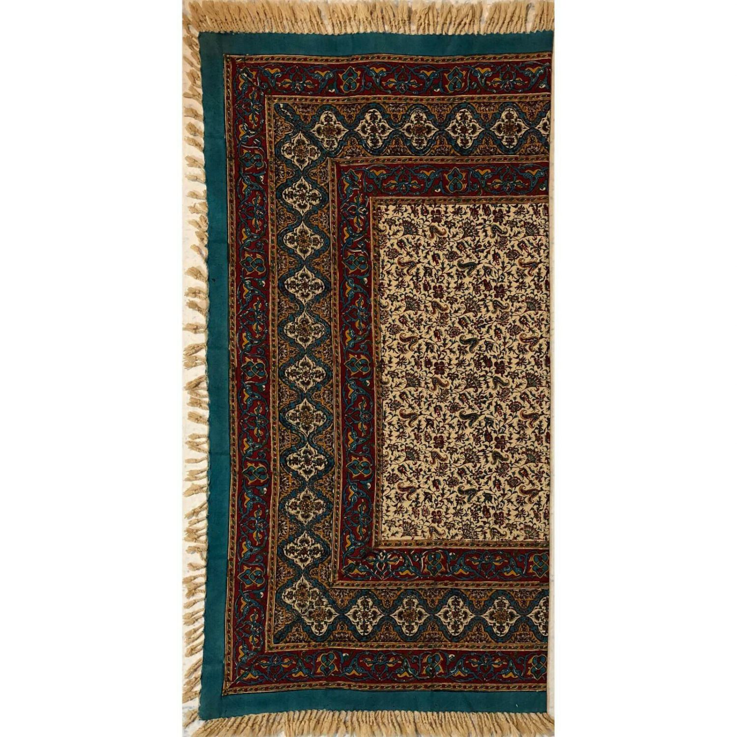 Iraans tafelkleed: traditioneel Kalamkari-blokdruk uit Isfahan