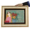 Ingelijste Perzische marqueterie kalligrafie houtinleg kunst – Khatoon