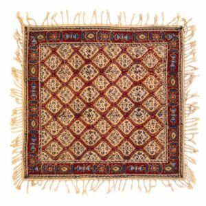 Perzische Tafelkleed: Traditionele Kalamkari Blokdruk uit Isfahan Bloemen