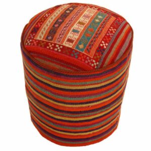 Authentieke Ottomaanse kilim poef, handgemaakt, oorsprong Iran – 51153