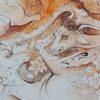 Origineel Perzisch miniatuurschilderij – aquarel “Controverse”
