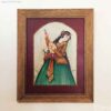 Origineel Perzisch Safavidisch kunstwerk – acryl op leer “Khatoon”