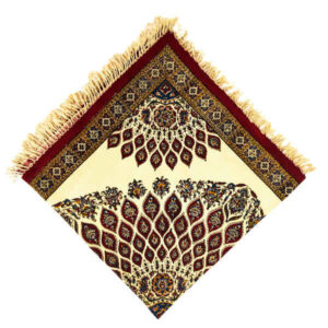 Perzisch Tafelkleed Kalamkari – Handgemaakte Blokdruk Isfahan – Bloemen Rood G270