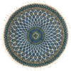 Perzisch Tafelkleed Isfahan Kalamkari — Handgemaakte Blokdruk Katoen — Model G126 Geometrisch