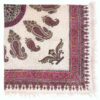 Perzisch Tafelkleed Kalamkari - Handgemaakte Blokdruk Isfahan - Paisley Roze