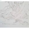 Origineel Perzisch miniatuurkunstschilderij: aquarel – engel van gerechtigheid