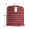Authentieke Ottomaanse kilim poef, herkomst Iran, handgemaakt AP405