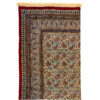 Perzisch Tafelkleed Kalamkari - Handgemaakte Blokdruk Isfahan - Bloemen Crème G284