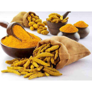 Biologische gedroogde kurkumawortel – 800 gram (poeder & heel)