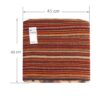 Authentieke Ottomaanse kilim poef, herkomst Iran, handgemaakt AP406