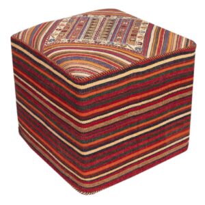 Ottomaanse kilim poef, herkomst Iran, handgemaakt AP