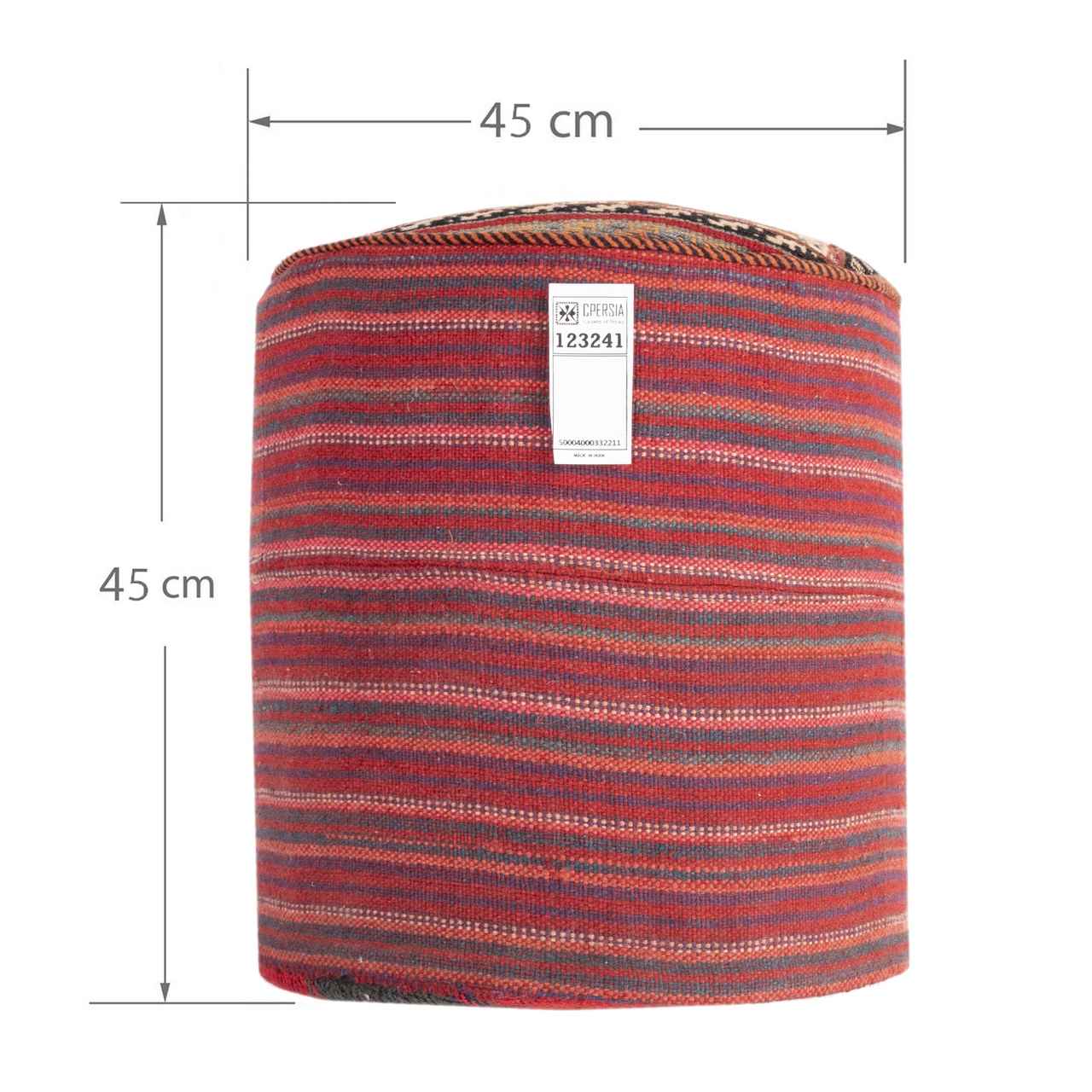 Ottomaanse kilim poef, herkomst Iran, handgemaakt AP404