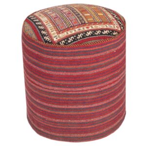 Ottomaanse kilim poef, herkomst Iran, handgemaakt AP404