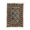 Perzisch Tafelkleed Kalamkari - Handgemaakte Blokdruk Isfahan - Bloemen Grijs G86