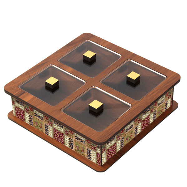 Elegante thee-organizer met kistcompartimenten – model 6029