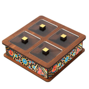 Houten thee-opbergorganizer – kistontwerp 6016