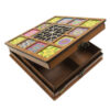 Houten thee-opbergdoos met kistjes – LB042 editie